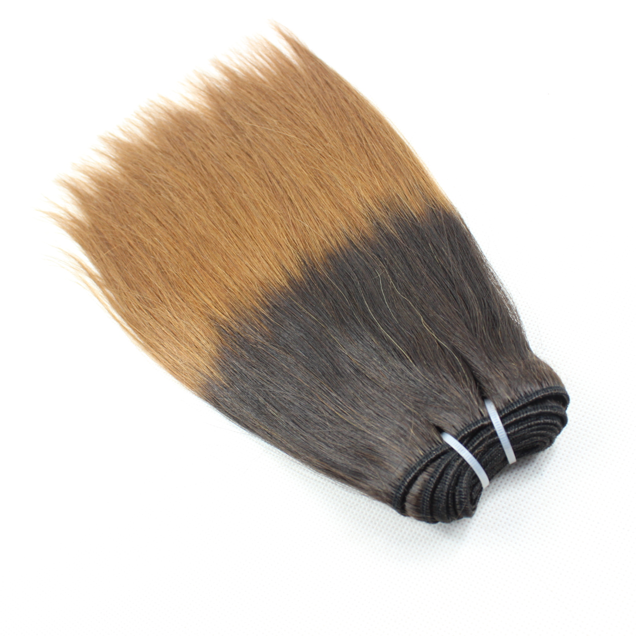  Ombre 1B/Brown 2T Color 100% Human Hair Weft Extensions YL167